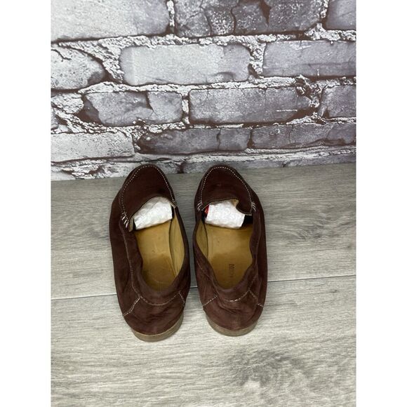 Giorgio Armani Brown Suede Loafers Leather Sole Driving Shoes Women’s 36EU/6M US - Picture 5 of 16